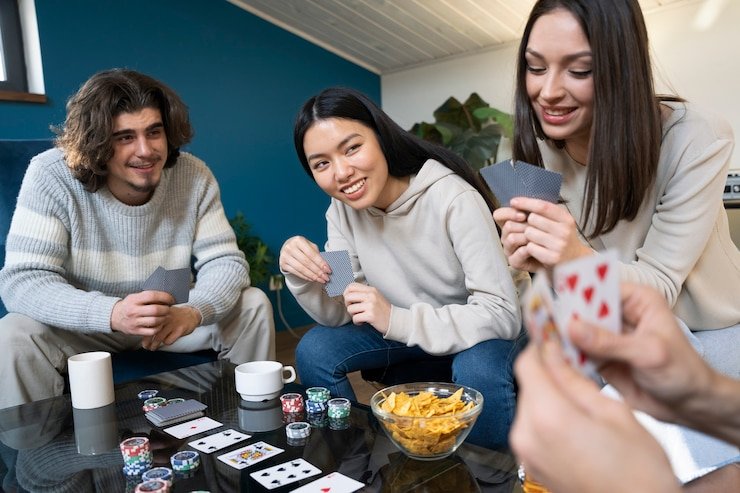 Pemain menikmati berbagai permainan casino interaktif melalui ponsel mereka dengan privasi terjaga
